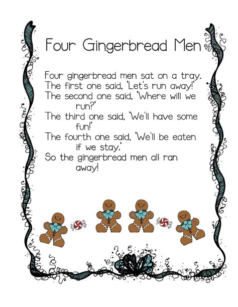 Legend Of The Gingerbread Man Printable